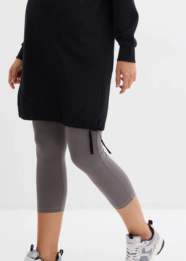 Robe de grossesse et d’allaitement en molleton de coton • noir • product-page.page-title-suffix
