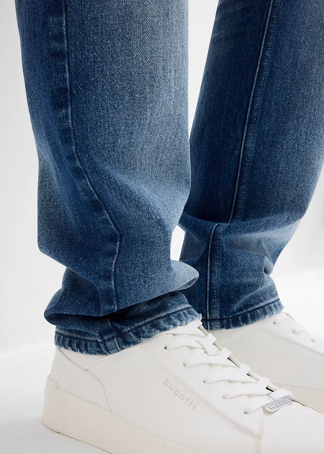 Regular fit stretch jeans, straight • blauw denim used • product-page.page-title-suffix