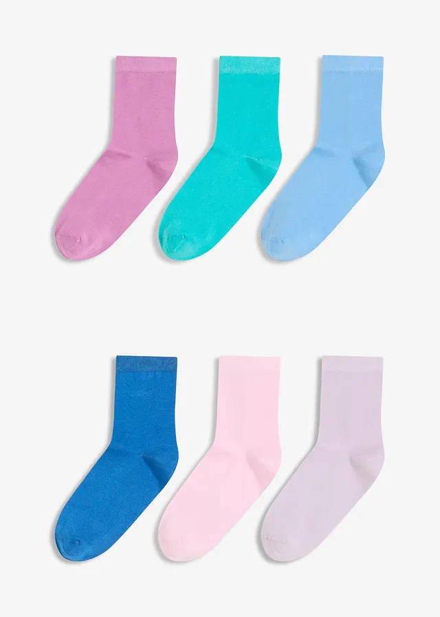 Șosete scurte cu viscoză (set/ 6 perechi)