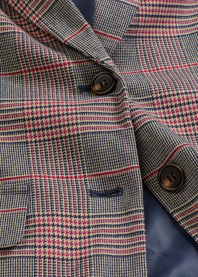 Oversized blazer • bruin-beige geruit • product-page.page-title-suffix