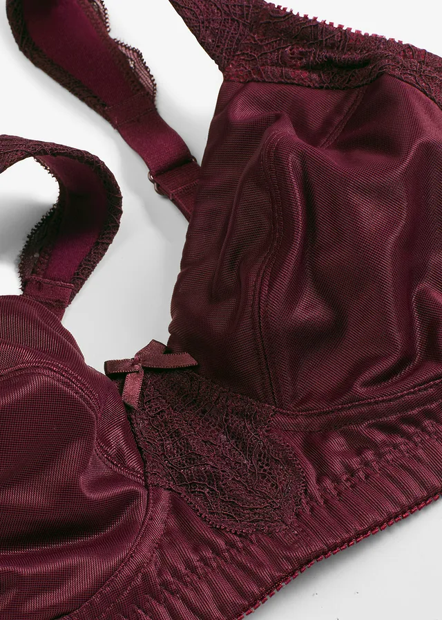 Soutien-gorge grand maintien sans armatures, bretelles rembourrées • bordeaux • product-page.page-title-suffix