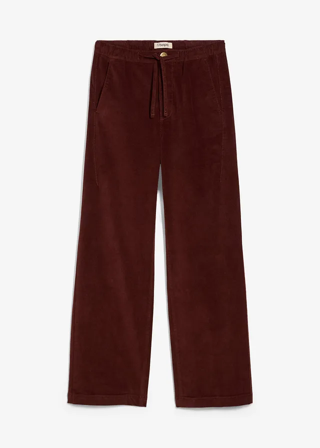 Pantalon en velours côtelé, coton extensible