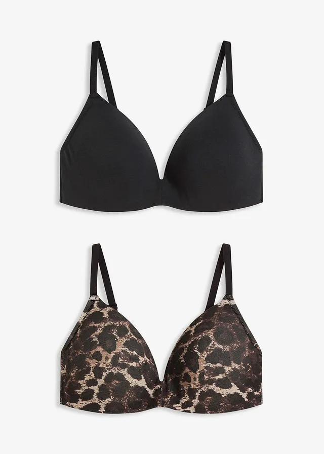 Sutien cu cupă fără armătură cu bumbac (set/2 buc.)