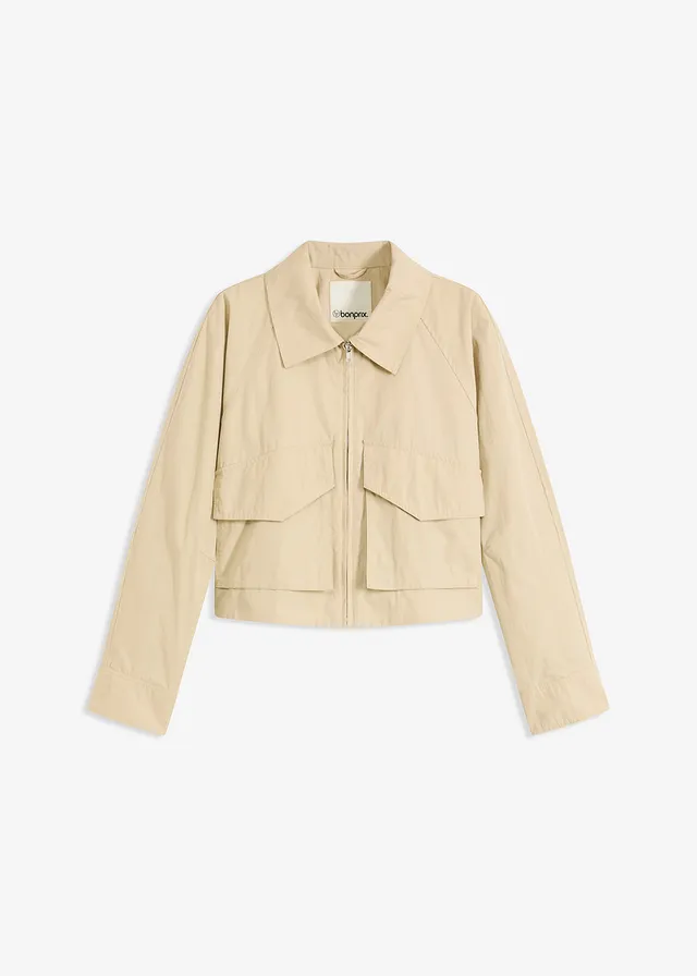 Jachetă scurtă tip trenci