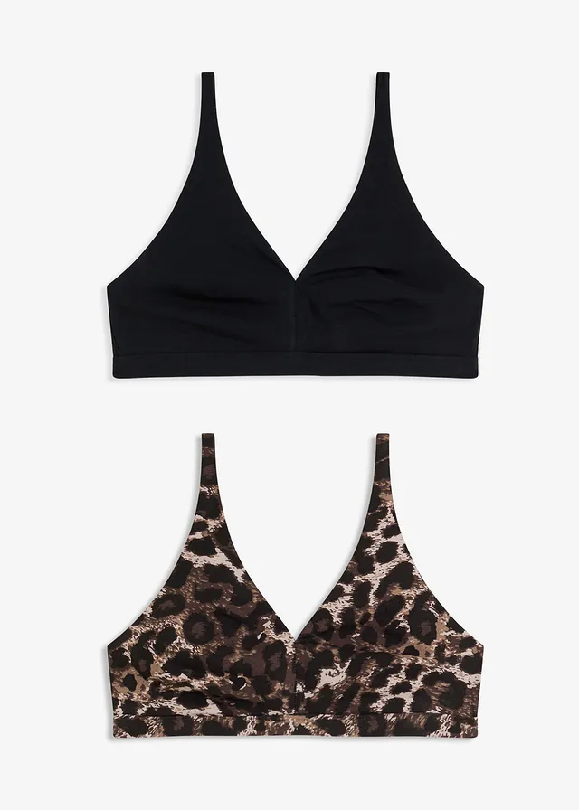 Sutien bralette cu bumbac organic, fără armătură