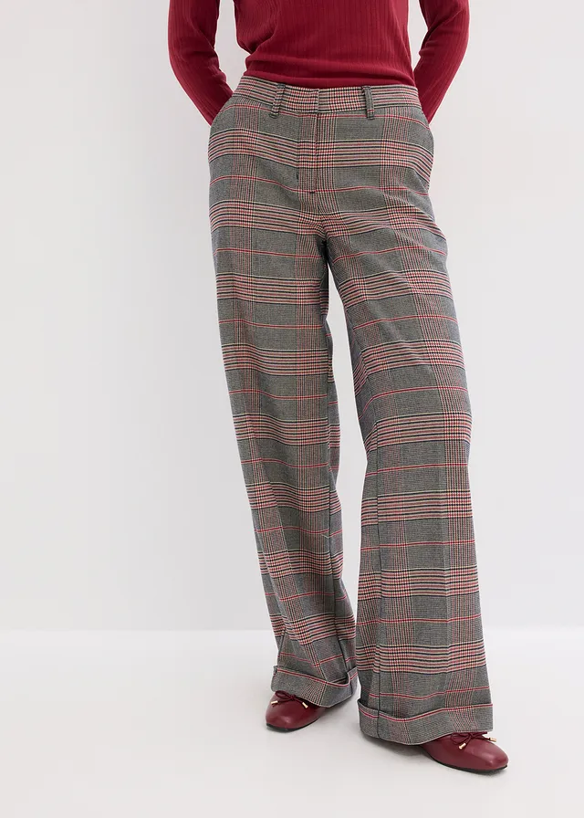 Marlene Dietrich broek • bruin-beige geruit • product-page.page-title-suffix