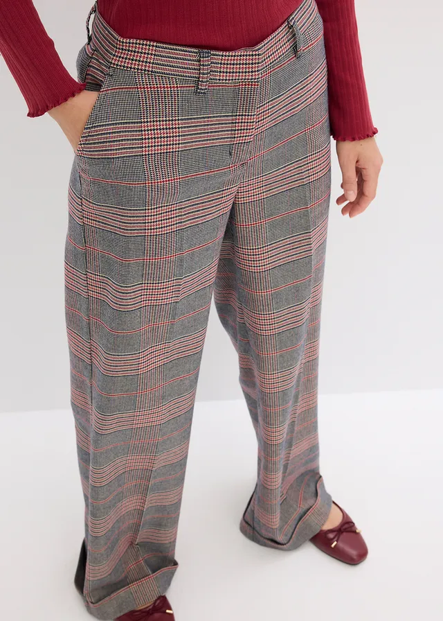 Marlene Dietrich broek • bruin-beige geruit • product-page.page-title-suffix