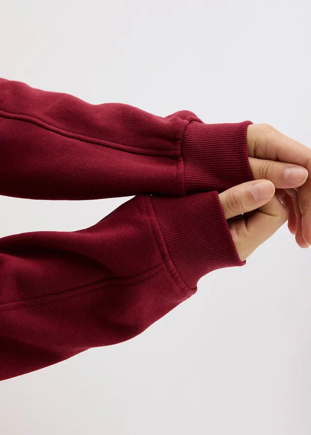 Sweat-shirt oversize 100% coton • rouge • product-page.page-title-suffix