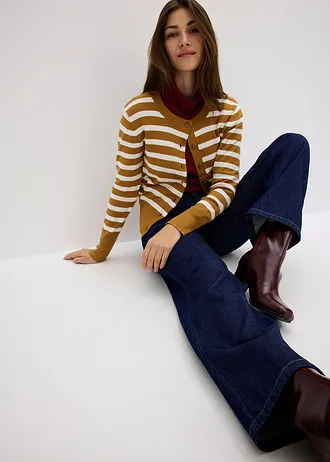 Džíny Straight, Mid Waist • tmavě modrý denim nesepraný • bonprix obchod