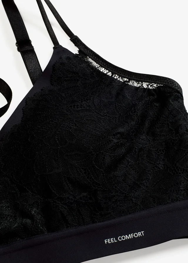 Soutien-gorge brassière rembourré sans coutures Feel Comfort • noir • product-page.page-title-suffix