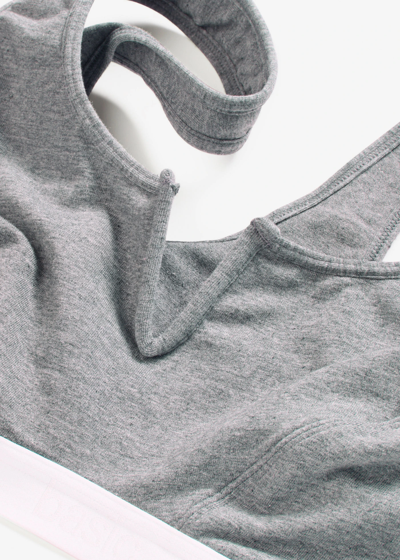 Podprsenkový top s organickou bavlnou • šedý melír • bonprix obchod