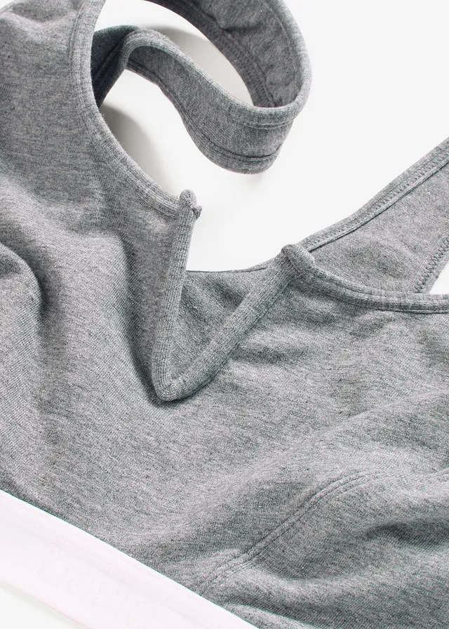 Brassière en coton extensible • gris chiné • product-page.page-title-suffix