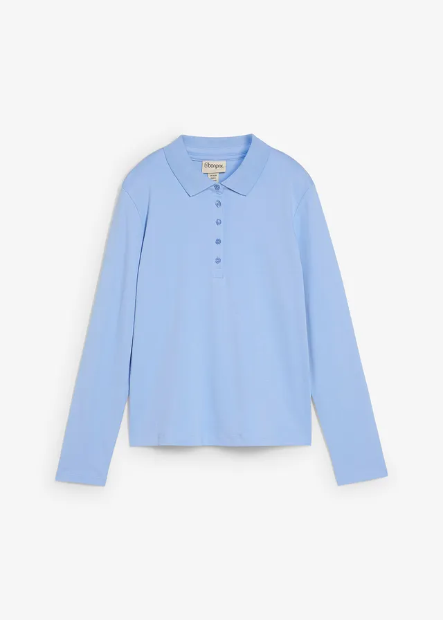 Poloshirt van zwaar biologisch katoen
