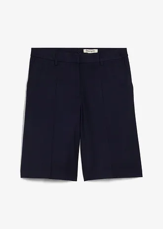 Broekrok met wol, Kleur: donkerblauw gemêleerd