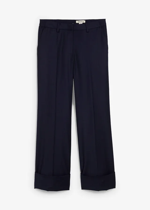 Pantaloni flared cu lână