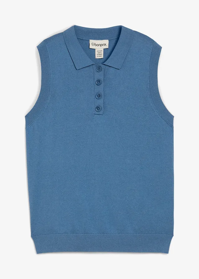 Jemne pletený pulóver s hodvábnym podielom a polo golierom