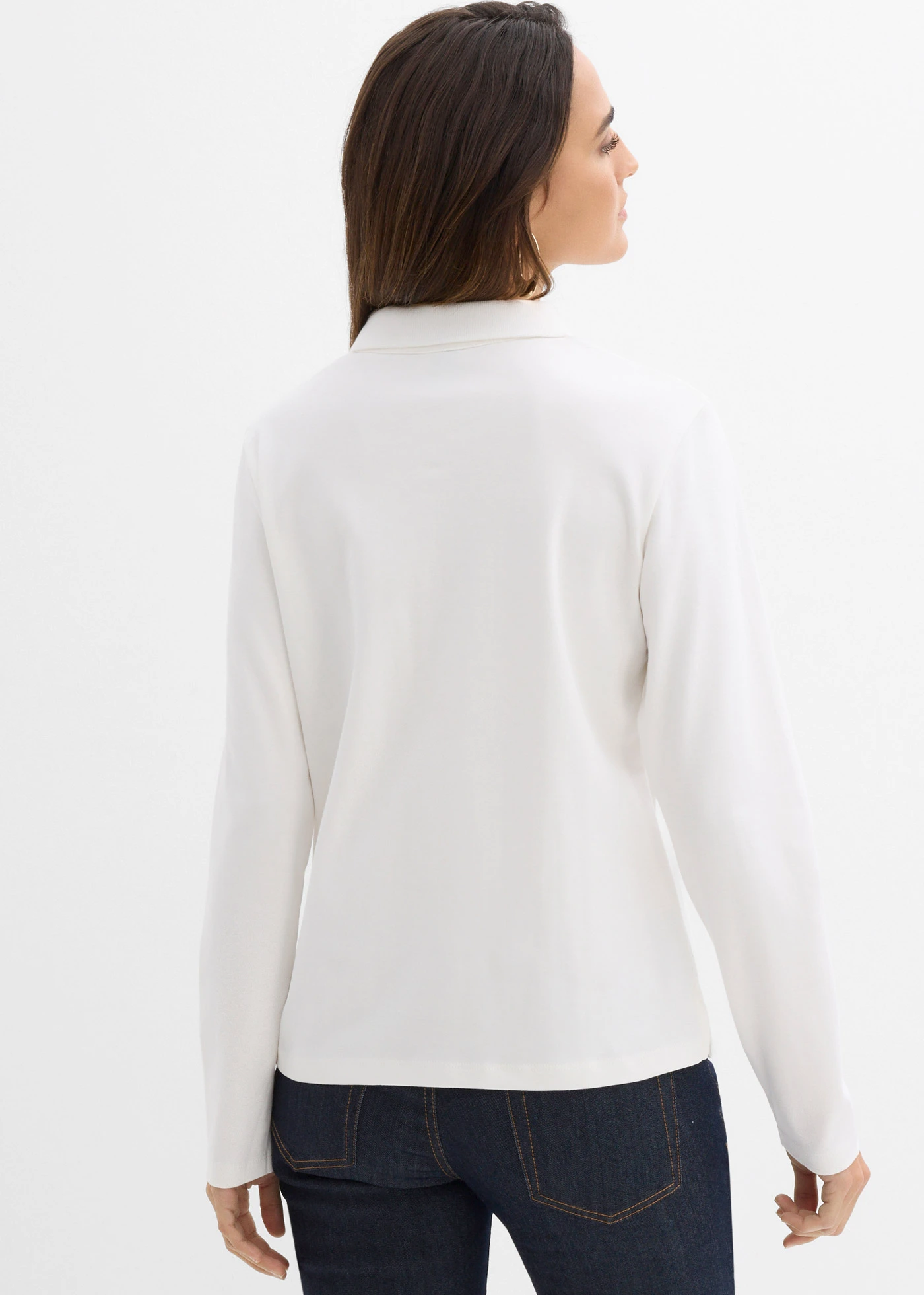 Triko polo z těžké organické bavlny • přírodní bílá • bonprix obchod