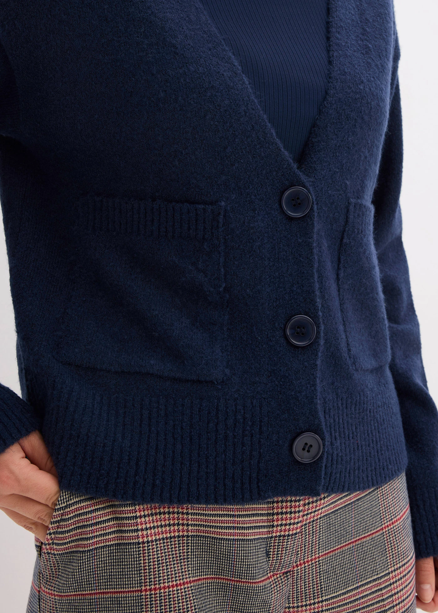 Gilet en maille oversize • bleu foncé • Boutique bonprix