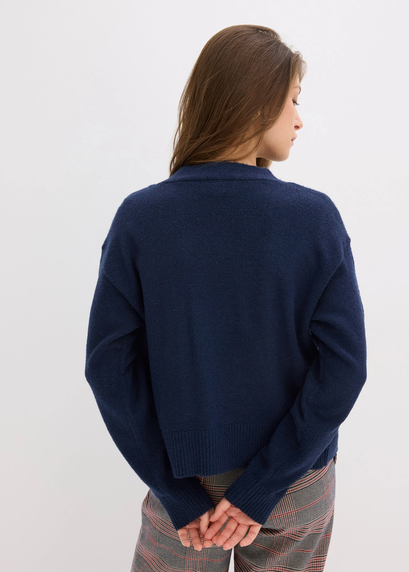 Gilet en maille oversize • bleu foncé • Boutique bonprix