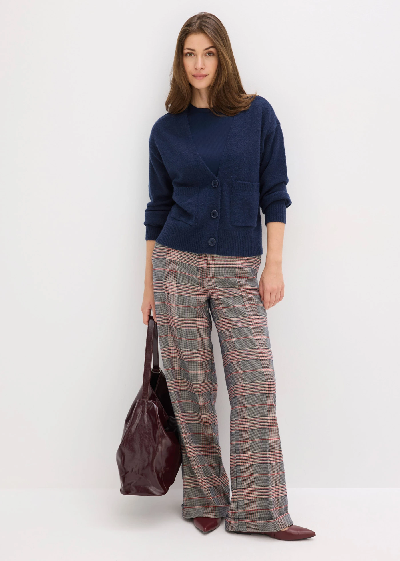 Gilet en maille oversize • bleu foncé • Boutique bonprix