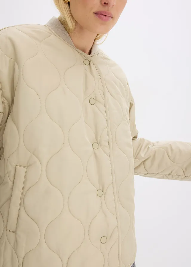 Ultralichte, oversized gewatteerde jas • mat rietgroen • product-page.page-title-suffix