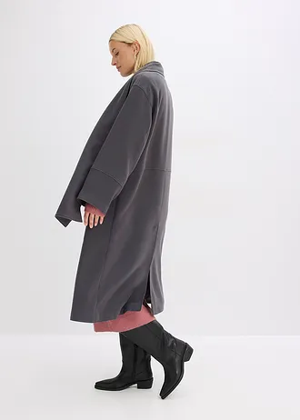 Oversize kabát se dvěma decentními kapsami ve švech • břidlicově šedá • bonprix obchod