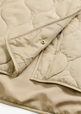 Prešívaná bunda, veľmi ľahká, oversized • matná trstinová • obchod bonprix