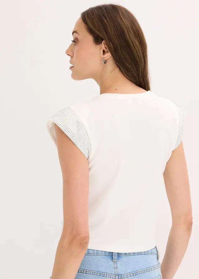 Shirt met schoudervullingen • wolwit • product-page.page-title-suffix