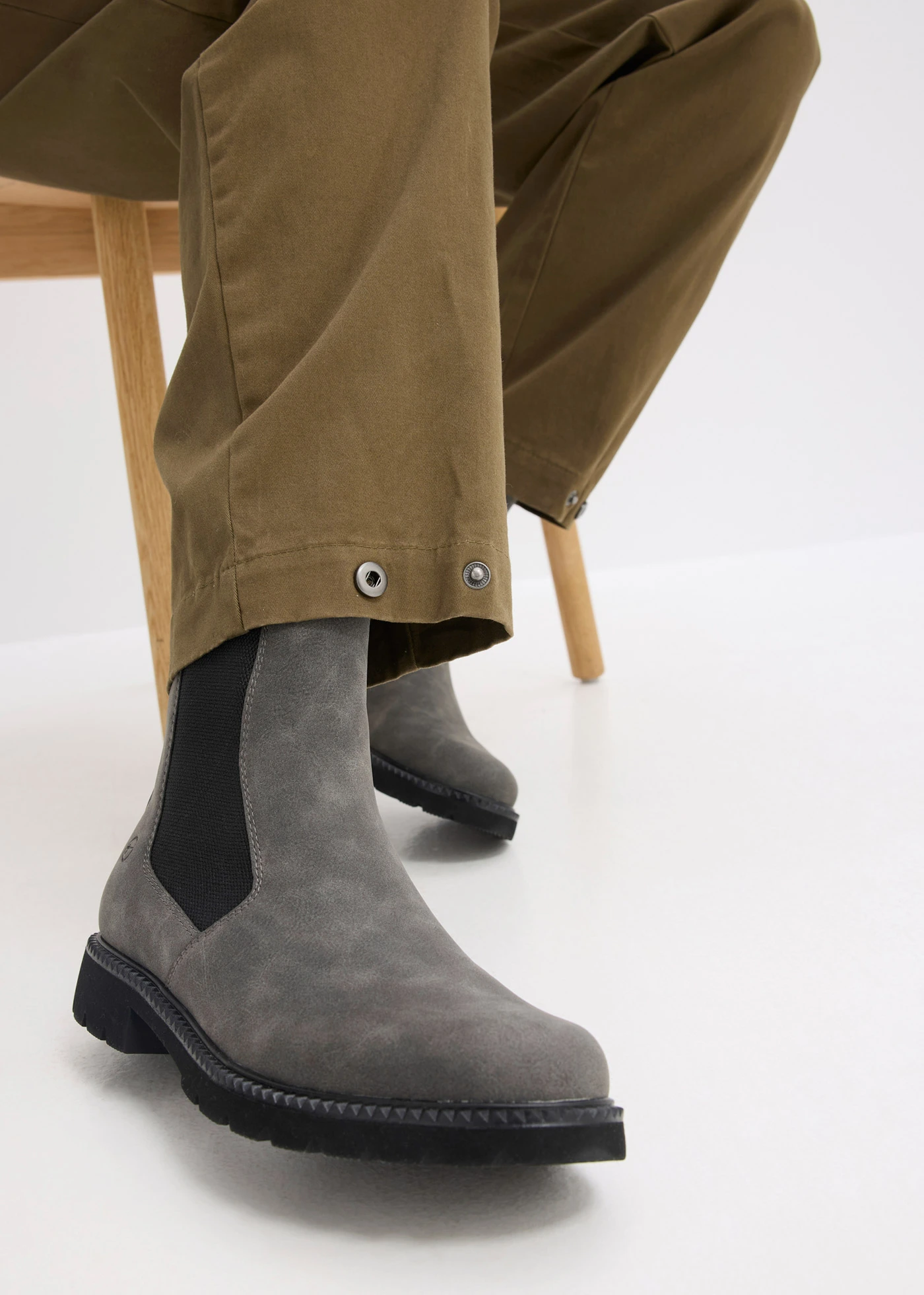 Kalhoty typu Barrel • olivově zelená • bonprix obchod