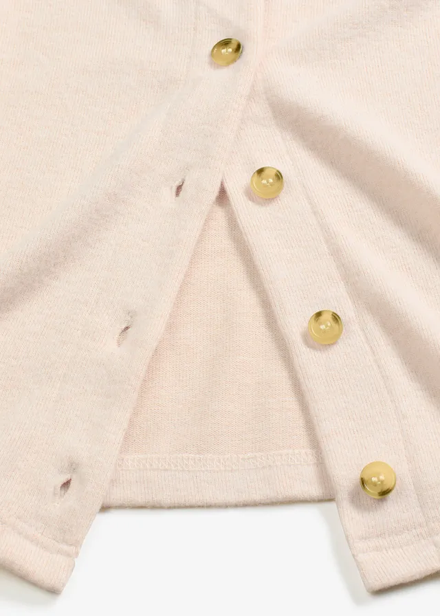 Fijn gebreid vest • kiezelbeige gemêleerd • product-page.page-title-suffix