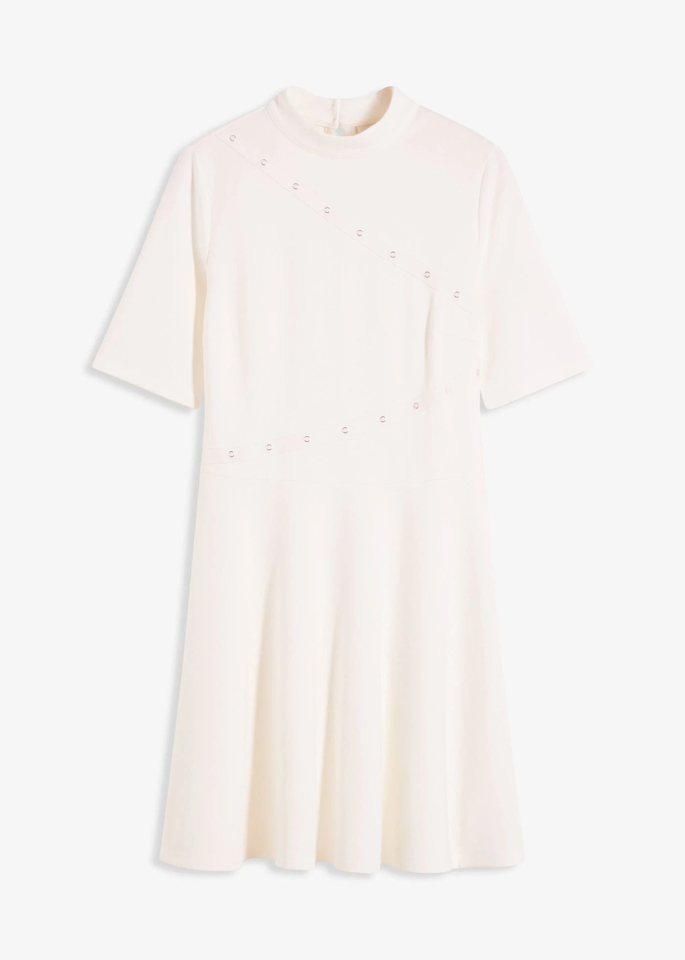 Minišaty s nýtky • přírodní bílá • bonprix obchod