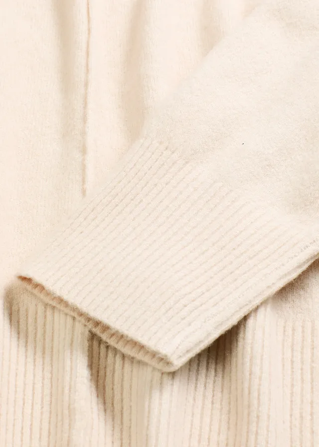 Pull oversize • gris galet/blanc cassé chiné • product-page.page-title-suffix