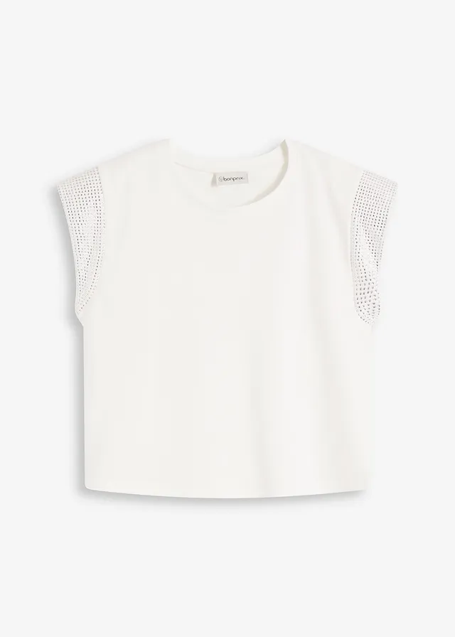 Tricou cu pernițe la umeri