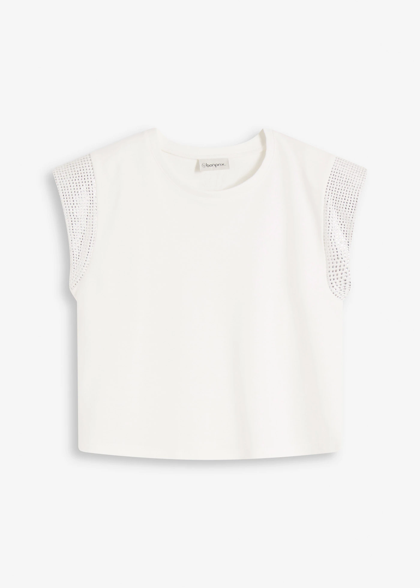 Triko s ramenními vycpávkami • přírodní bílá • bonprix obchod