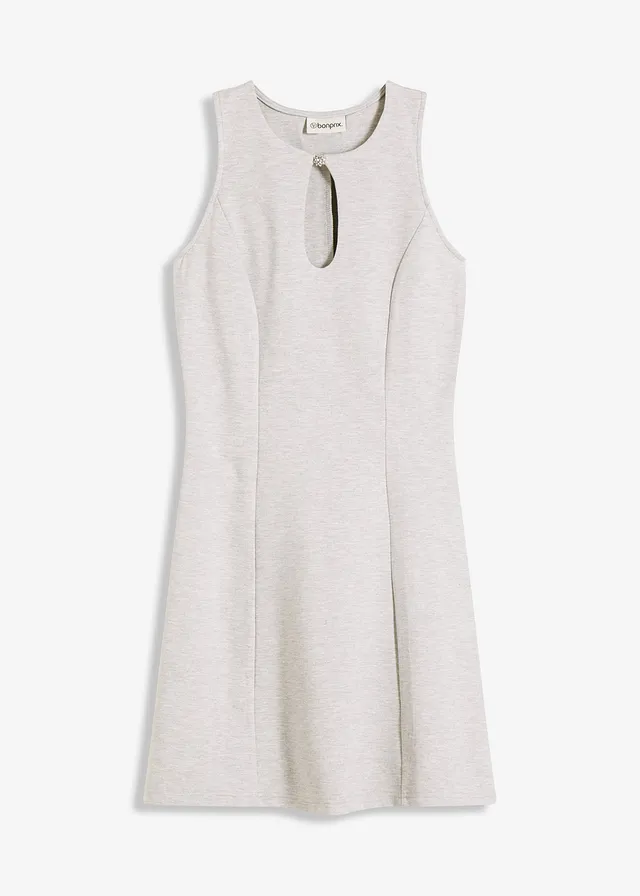 Mini šaty s ozdobným gombíkom