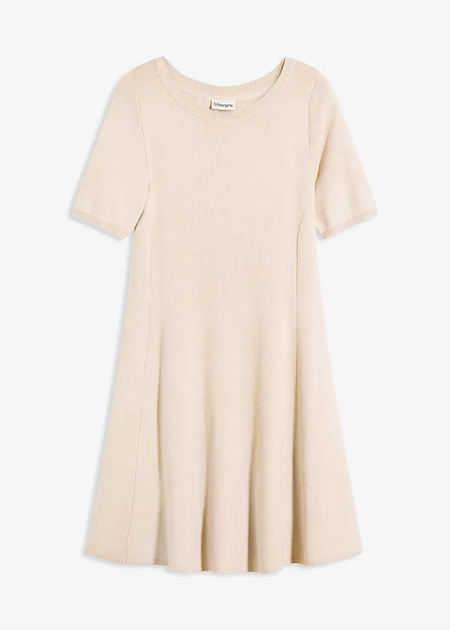 Pletené šaty z jemného viskózového mixu