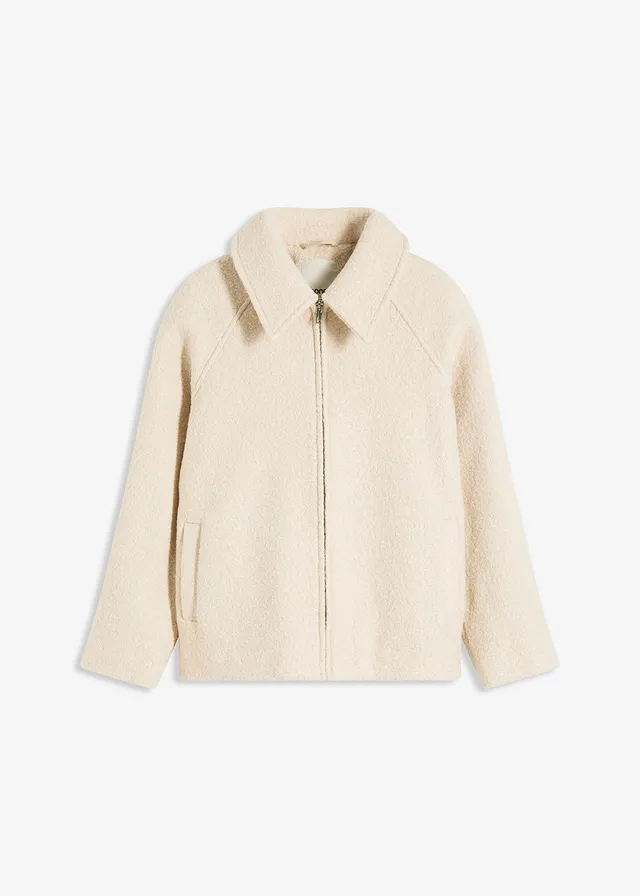 Bluzon din material boucle moale