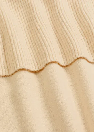 Vrstvený svetr • šedobéžovo-přírodní-bílá • bonprix obchod