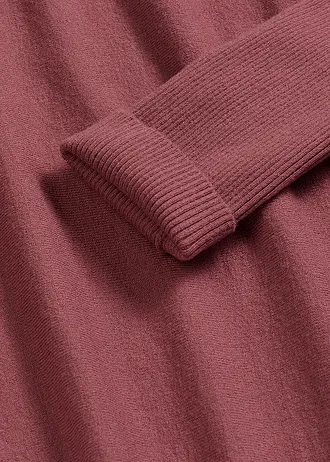 Sweter z cienkiej dzianiny z delikatnej mieszanki wiskozy • kremowy jeżynowy • sklep bonprix
