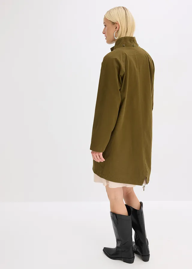 Waterdichte parka, Kleur: olijfgroen