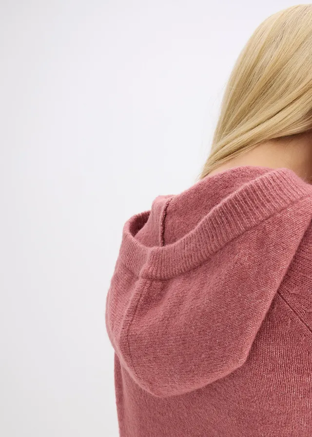 Pull en maille à capuche • vieux rose • product-page.page-title-suffix
