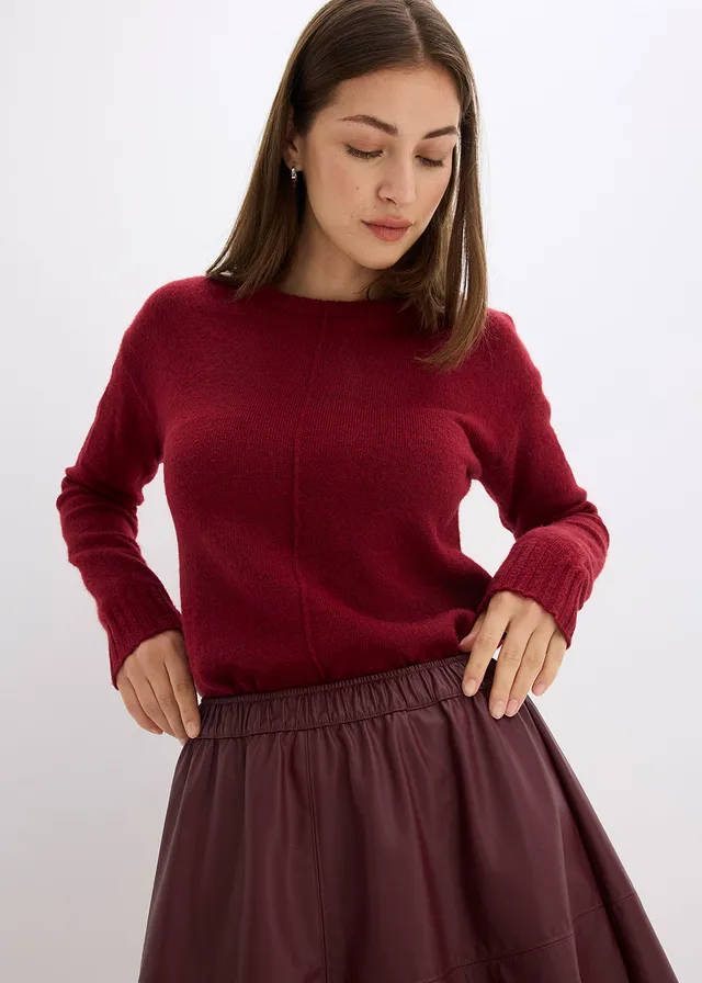 Korte imitatieleren rok • donkerbessen • product-page.page-title-suffix