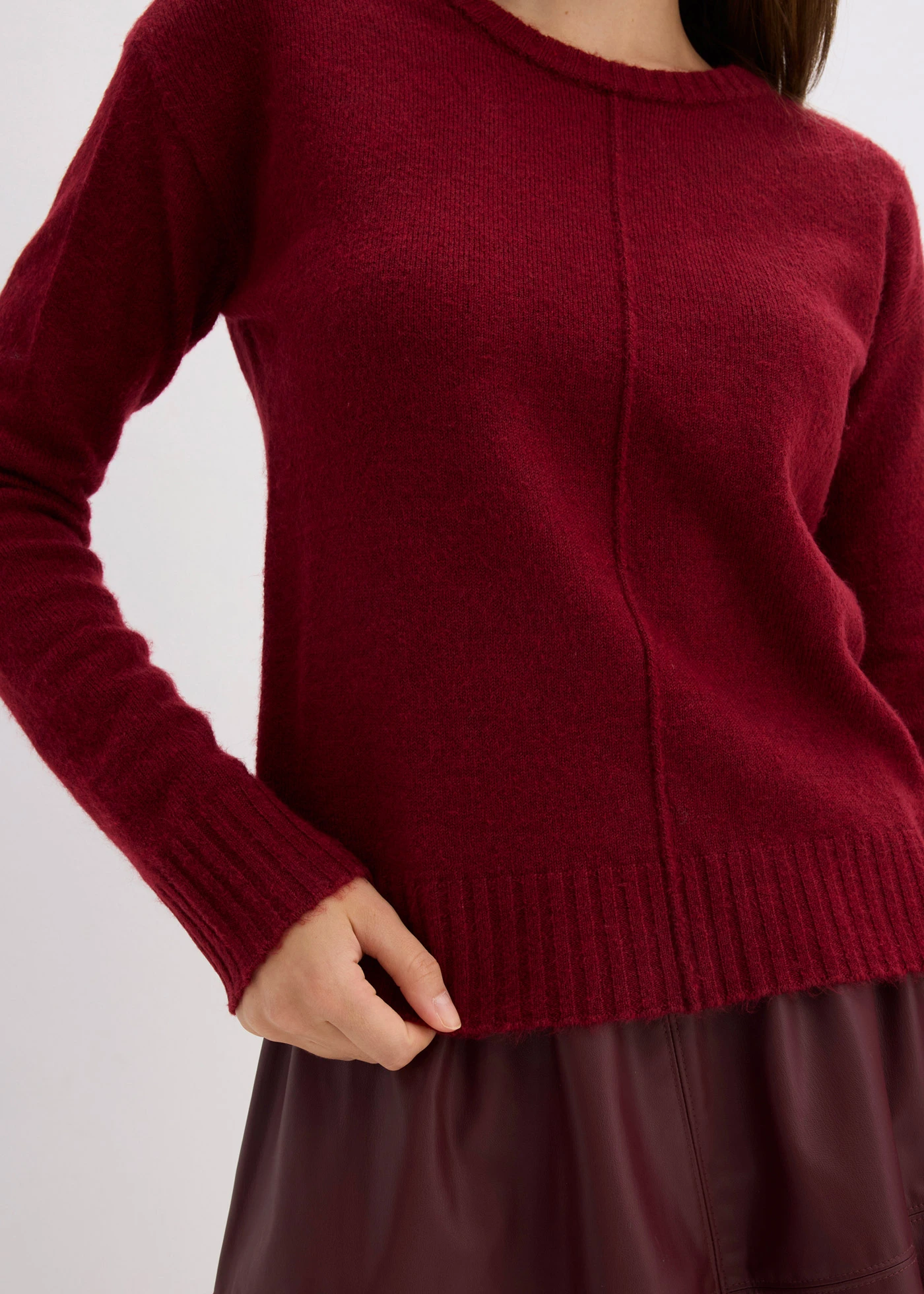 Svetr • švestkově červená • bonprix obchod