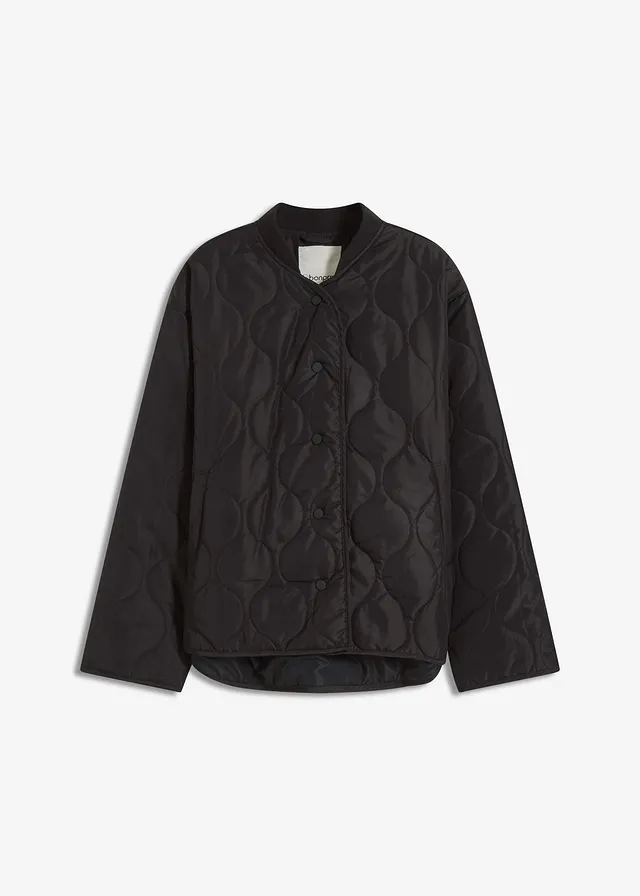Prešívaná bunda, veľmi ľahká, oversized • čierna • obchod bonprix