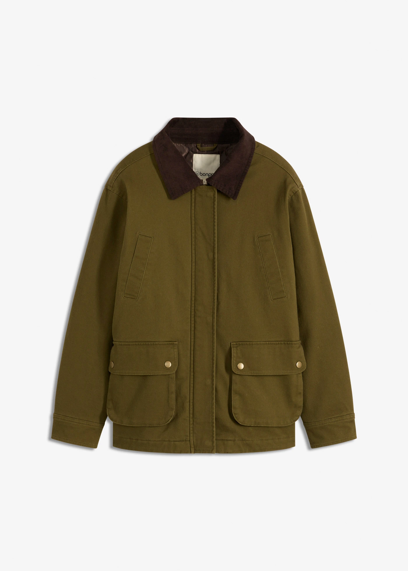 Oversize parka • zemitá olivovo-tmavě hnědá • bonprix obchod