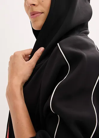 Oversized outdoor hoodie, sneldrogend • zwart • bonprix online shop