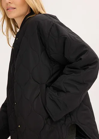 Prešívaná bunda, veľmi ľahká, oversized • čierna • obchod bonprix