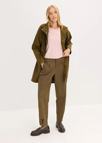 Kort boxy shirt, Kleur: asroze gemêleerd