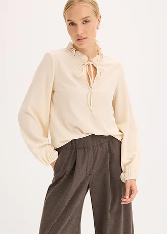 Spodnie • brązowy melanż • sklep bonprix