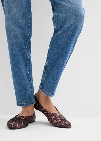 Mom džíny, High Waist, zkrácené • středně modrý denim used • bonprix obchod